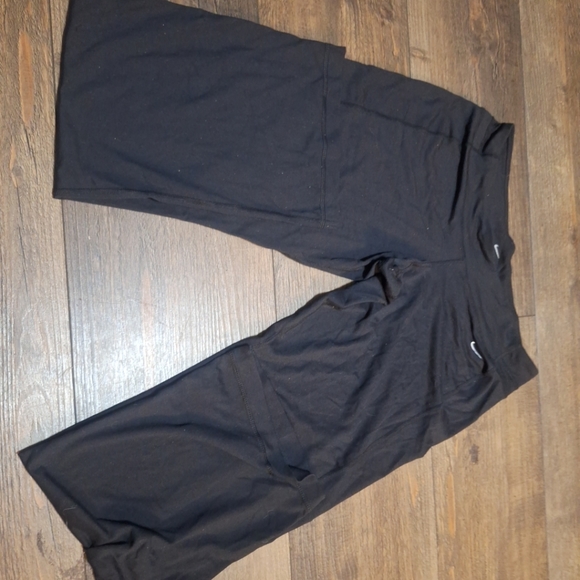 Nike Track Pants Wm Large Dri Fit Black Running Training Joggers - Picture 1 of 2